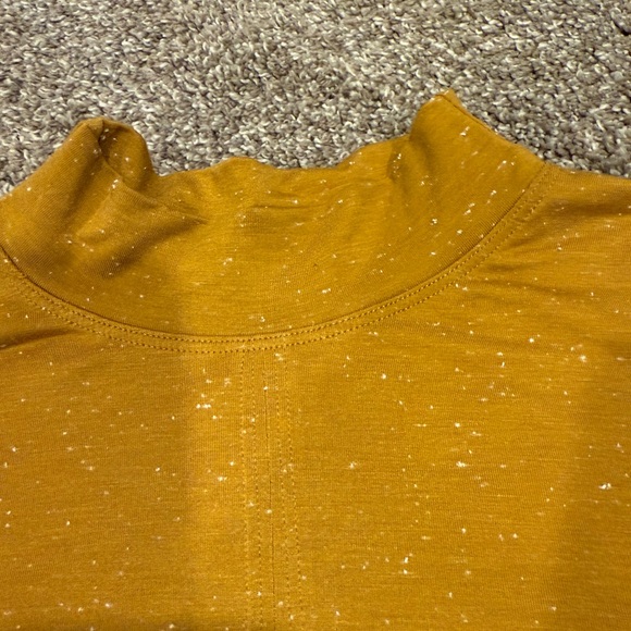 Lululemon Athletica Mustard Mock Neck Tie Tank Top - Picture 5 of 7